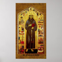 Saint Francis of Assissi Mediaeval Iconography Posters