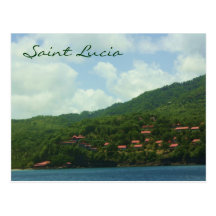 Saint Lucia Hillside Village Post Cards