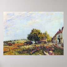 Saint-Mammès morning by Alfred Sisley Poster