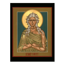 Saint Mary of Egypt Prayer Card Post Cards