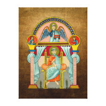 Saint Matthew 6th Century Icon Stretched Canvas Prints