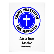 Saint Matthew the Apostle Custom Announcements