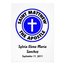 Saint Matthew the Apostle Invite
