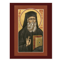 Saint Nektarios Prayer Card Postcards