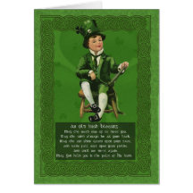 Saint Patrick's Day card, St. Patrick Vintage Celt