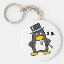 saint penquin key chain