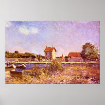 Sainte-Mammes by Alfred Sisley Posters