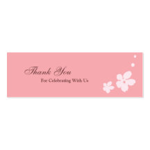 Sakura Blossoms Silhouette Favour Tag Business Card Templates