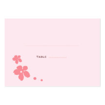 Sakura Blossoms Silhouette Place Cards Business Cards