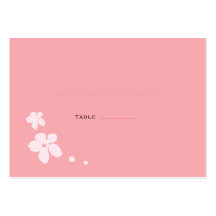 Sakura Blossoms Silhouette Place Cards Business Card Template