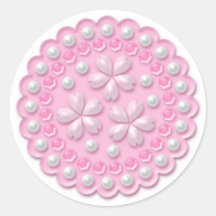 Sakura Pearl Sticker Pink