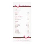 Sakura Spa Menu Template Full Colour Rack Card