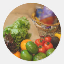 Salad Tonight! Round Stickers