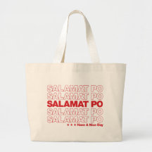 Salamat Po “Thank You” Grocery Bag Design - Red