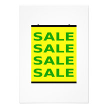 Sale Sign Custom Invitations