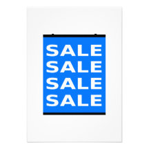 Sale Sign Custom Invites