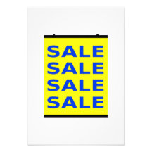 Sale Sign Personalized Invitations
