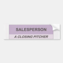 Salesperson Bumper Sticker