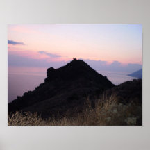 Salina at dusk posters
