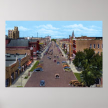 Salina Kansas Santa Fe Avenue Posters
