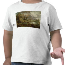 Salisbury Cathedral From the Meadows, 1831 Tees