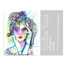 Salon and Spa Advertising Post Card
