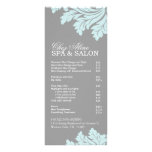 Salon and Spa Service Menu Rack Card Design