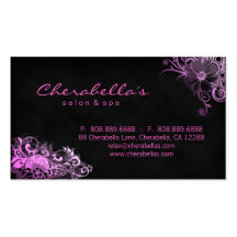 Salon Appointment / Business Card Pink Floral