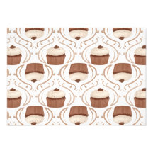 Salted Caramel Chocolate Cupcake Invitations