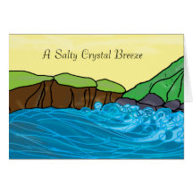 Salty crystal breeze, greeting cards