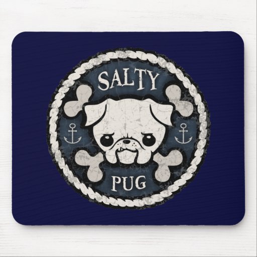 Salty Pug Mouse Mat
