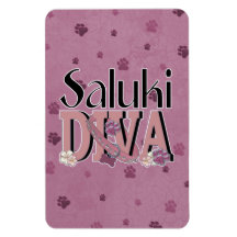 Saluki DIVA Rectangle Magnet