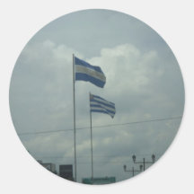 Salvador del Mundo Round Stickers