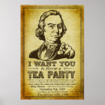 Sam Adams Tea Party Customisable Event  Poster
