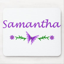 Samantha (Purple Butterfly) Mousemats