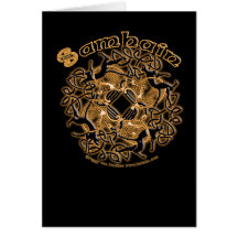 Samhain- Celtic Cats Card