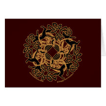 Samhain Celtic Cats Knotwork Cards