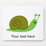 Sammy the Green Garden Snail Mouse Mats
