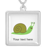 Sammy the Green Garden Snail Jewelry