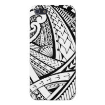Samoan tribal tattoo design with spearheads cover for iPhone 5