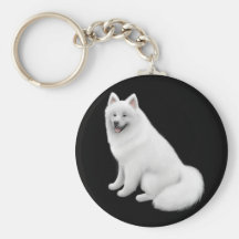 Samoyed Dog Keychain