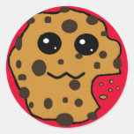 Sample Circle Chocolate chip cookie sticker.