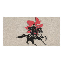 Samurai Warrior Personalized Photo Card