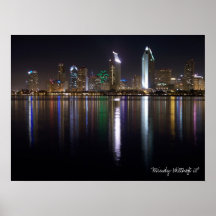 San Diego at night Posters