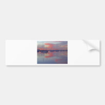 San Diego Bay Seen From The Airport Side At Sunris Bumper Sticker