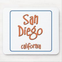 San Diego California BlueBox Mouse Pads