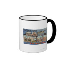 San Diego, California - Large Letter Scenes Mug