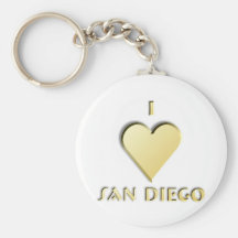San Diego -- Cream Key Chains