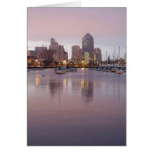 San Diego Dock Greeting Cards