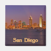 San Diego Skyline Refrigerator Magnets